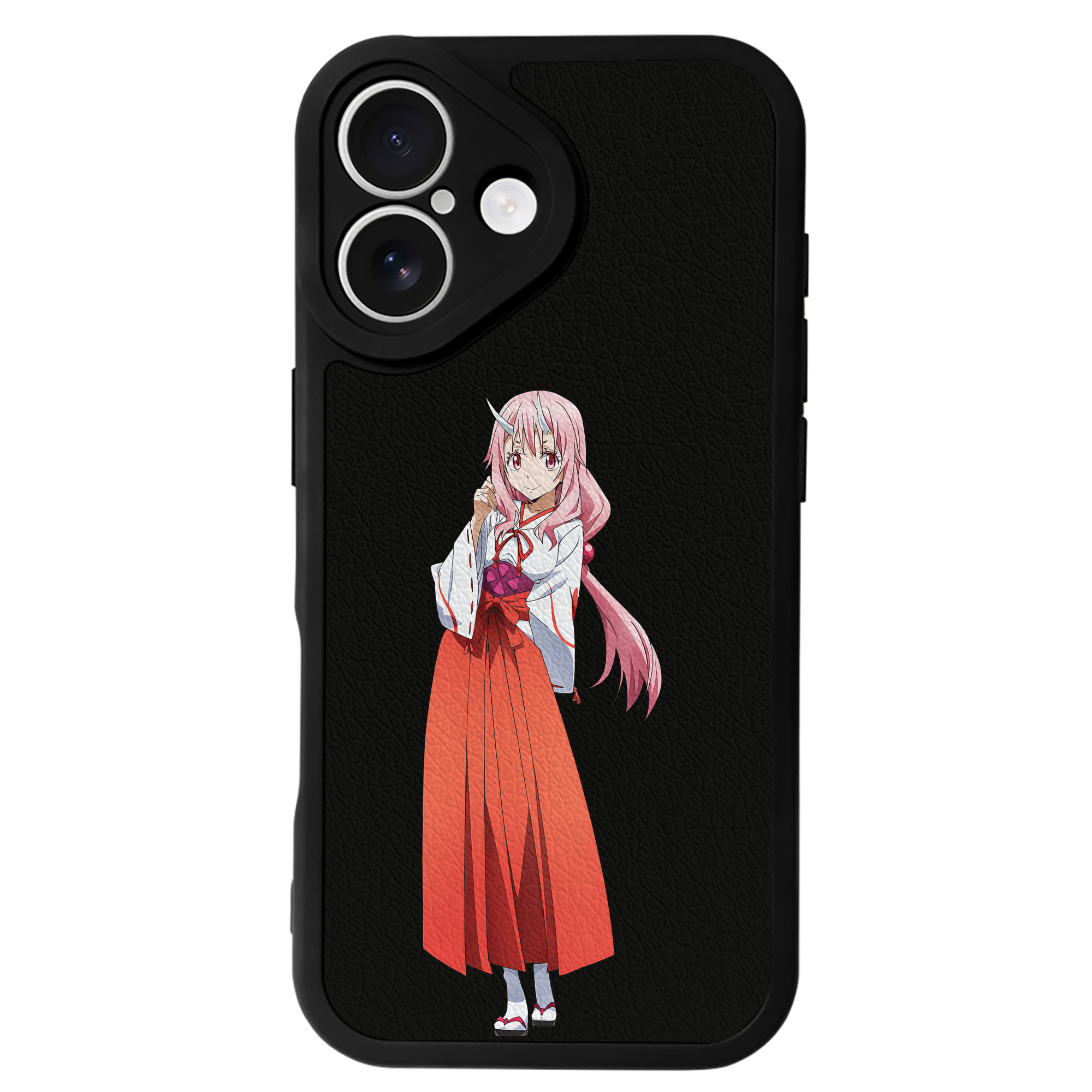 （画像用） 転スラ Regarding Reincarnated to Slime 【iPhone 16シリーズ対応】シリコンスマホケース（レザー調） 材質：シリコン